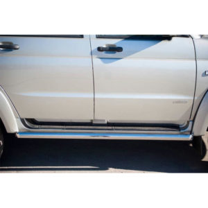 Пороги труба Russtal (d63, вариант 2) для Chevrolet Niva Bertone (2009-2020) № NBT-0011802