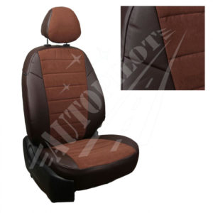 Чехлы на сиденья из алькантары (шоколад) для Toyota Corolla седан c 18г. (без заднего подлокотника) комплектация Standart / Classic
