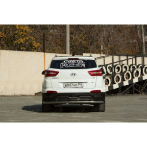 Защита заднего бампера ALLest (d60,3) для Hyundai Creta (2016-2020) № HYCRET-16.08