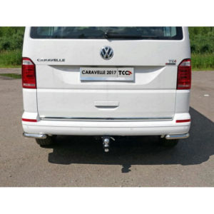 Защита задняя (уголки) 42,4 мм для Volkswagen Caravelle (2017-2023) № VWCARAV17-24