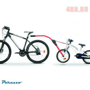 Прицепное устройство детского велосипеда к взрослому красное № PZ 300-R