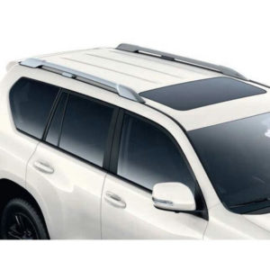 Рейлинги оригинальные на крышу серебристые для Toyota Land Cruiser Prado 150 (2009-2017) № 08301-60800