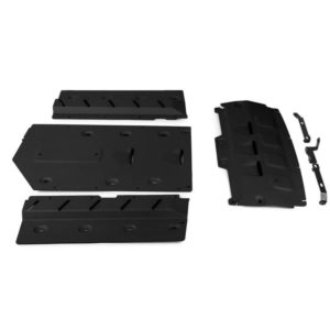 Защита радиатора, КПП и раздаточной коробки для Rolls-Royce Cullinan (2018-2023) черная, 4 части № K333.2503.1