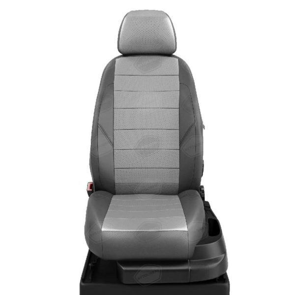 Чехлы "АвтоЛидер" для Hyundai Solaris (2010-2016) светло-серый, темно-серый № HY15-0601-KA15-0306-EC17