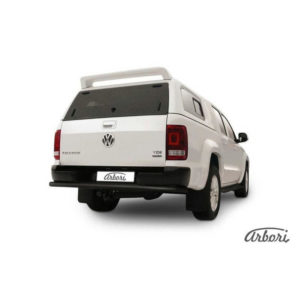 Защита заднего бампера Arbori d57 черная для Volkswagen Amarok (2013-2021) № AFZDAVWAM1312B