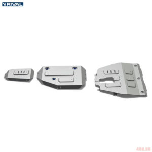 Комплект защиты картера, КПП, топливного бака и редуктора для Hyundai Santa Fe (2021-2023) № K333.2853.1