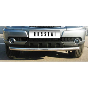 Защита переднего бампера Russtal (d76 дуга) для Chevrolet Niva (2002-2008) № NCZ-000181
