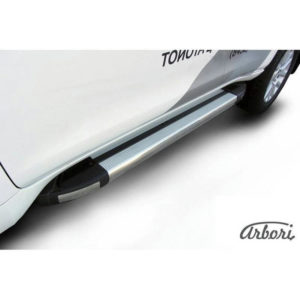 Пороги алюминиевые Arbori для Toyota Land Cruiser Prado J150 (2014-2023) № AFZDATOP1410