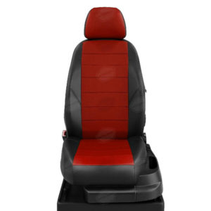 Чехлы "АвтоЛидер" для Audi A4 (2007-2015) черно-красный № AU01-0210-AU01-0302-EC06