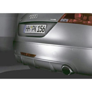 Задний диффузор оригинальный для Audi TT купе, roadster одинарная выхл. труба (2007-2010) № 8J0071611B9AX