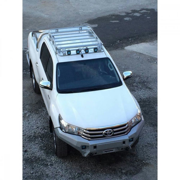 Экспедиционный багажник Rival (серый) для Toyota Hilux Revo (2015-2023) № D.5705.1.S