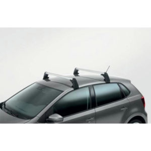 Багажник оригинальный на крышу с аэродинамическими дугами для Volkswagen Polo хэтчбек 3дв. (2009-2017) № 6R3071126