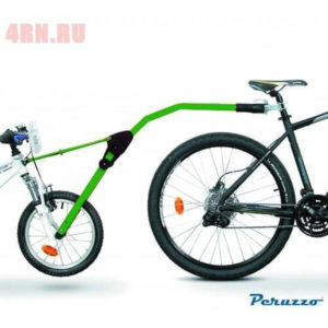 Прицепное устройство детского велосипеда к взрослому зеленое № PZ 300-V